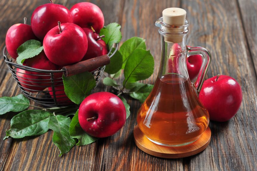 Vinagre de sidra de manzana de venas varicosas